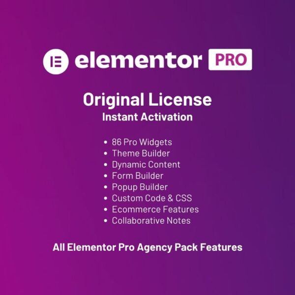 Elementor Pro License